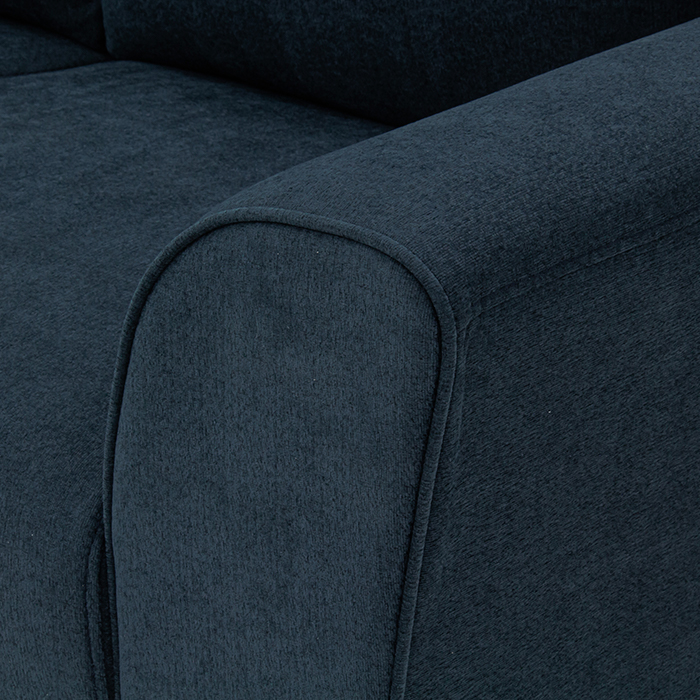 Sofa Tela Azul Oscuro Zilo | Sofá | salas